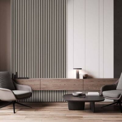 Akoestische wand panelen — detail afbeelding