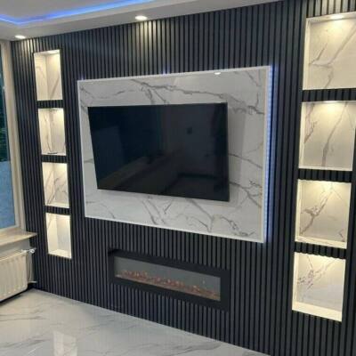 Akoestische wand panelen — detail afbeelding