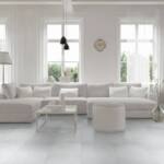 Tegels beton design verlijmd — detail afbeelding