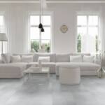 Tegels beton design verlijmd — detail afbeelding