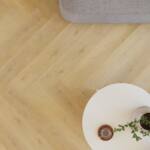 Visgraat pvc vloer Supreme 860 Caramel — bovenaanzicht | Vloerpaleis