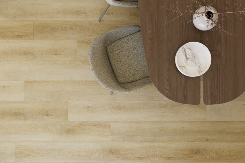 Brede plank pvc vloer Supreme 860 Walnut — bovenaanzicht | Vloerpaleis