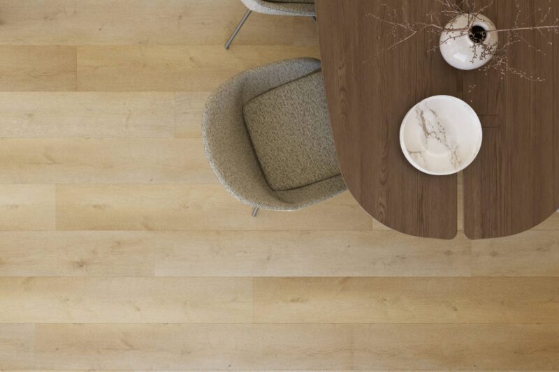 Brede plank pvc vloer Supreme 860 Coffee — bovenaanzicht | Vloerpaleis