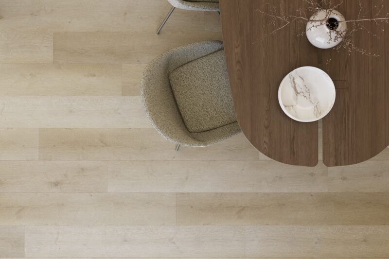 Brede plank pvc vloer Supreme 860 Mokka — bovenaanzicht | Vloerpaleis