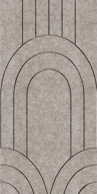 Viltpaneel - Beige Barok brandvertragend & geluiddempend 60x280CM — wandpaneel kopen bij Vloerpaleis