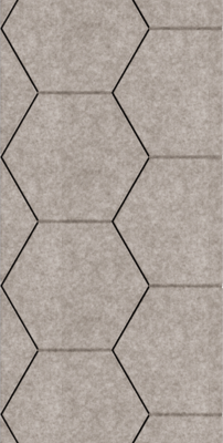 Viltpaneel - Beige Hexagon brandvertragend & geluiddempend 60x280CM — wandpaneel kopen bij Vloerpaleis