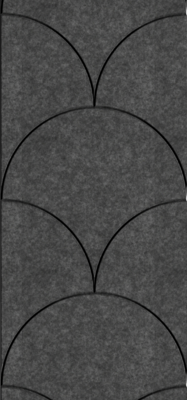 Viltpaneel - Grijs schrub brandvertragend & geluiddempend 60x280CM — wandpaneel kopen bij Vloerpaleis