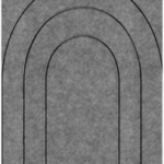 Viltpaneel - Licht grijs Barok brandvertragend & geluiddempend 60x280CM — wandpaneel kopen bij Vloerpaleis