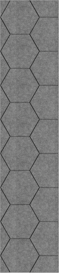 Viltpaneel - Licht grijs Hexagon brandvertragend & geluiddempend 60x280CM — wandpaneel kopen bij Vloerpaleis