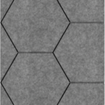 Viltpaneel - Licht grijs Hexagon brandvertragend & geluiddempend 60x280CM — wandpaneel kopen bij Vloerpaleis