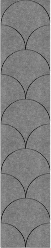 Viltpaneel - Licht grijs Schrub brandvertragend & geluiddempend 60x280CM — wandpaneel kopen bij Vloerpaleis