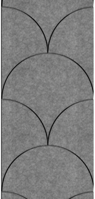 Viltpaneel - Licht grijs Schrub brandvertragend & geluiddempend 60x280CM — wandpaneel kopen bij Vloerpaleis