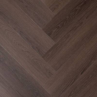 Rivièra Maison visgraat verlijmd - Montauk dark — PVC vloer kopen bij Vloerpaleis