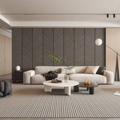 Akoestische wand panelen Hongaarse punt — detail afbeelding