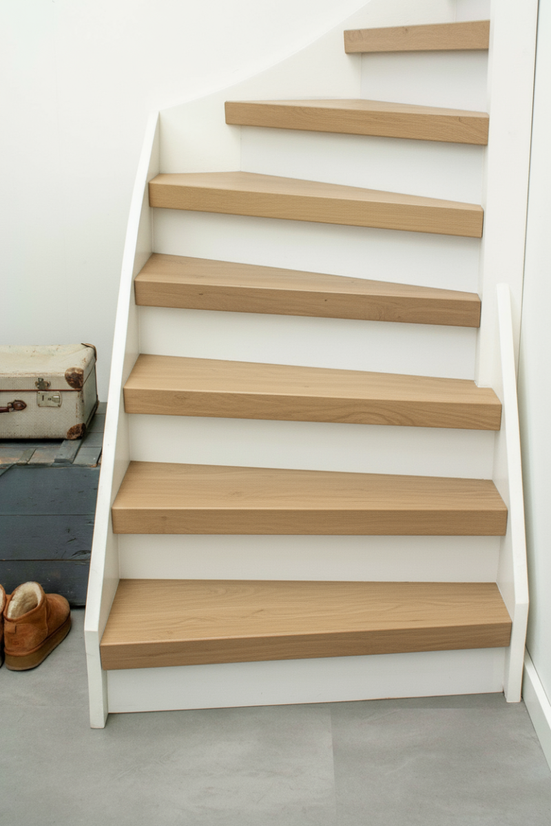 EKOFLOORS PVC-traprenovatieset – Amoer – EKOSTAIRS wit