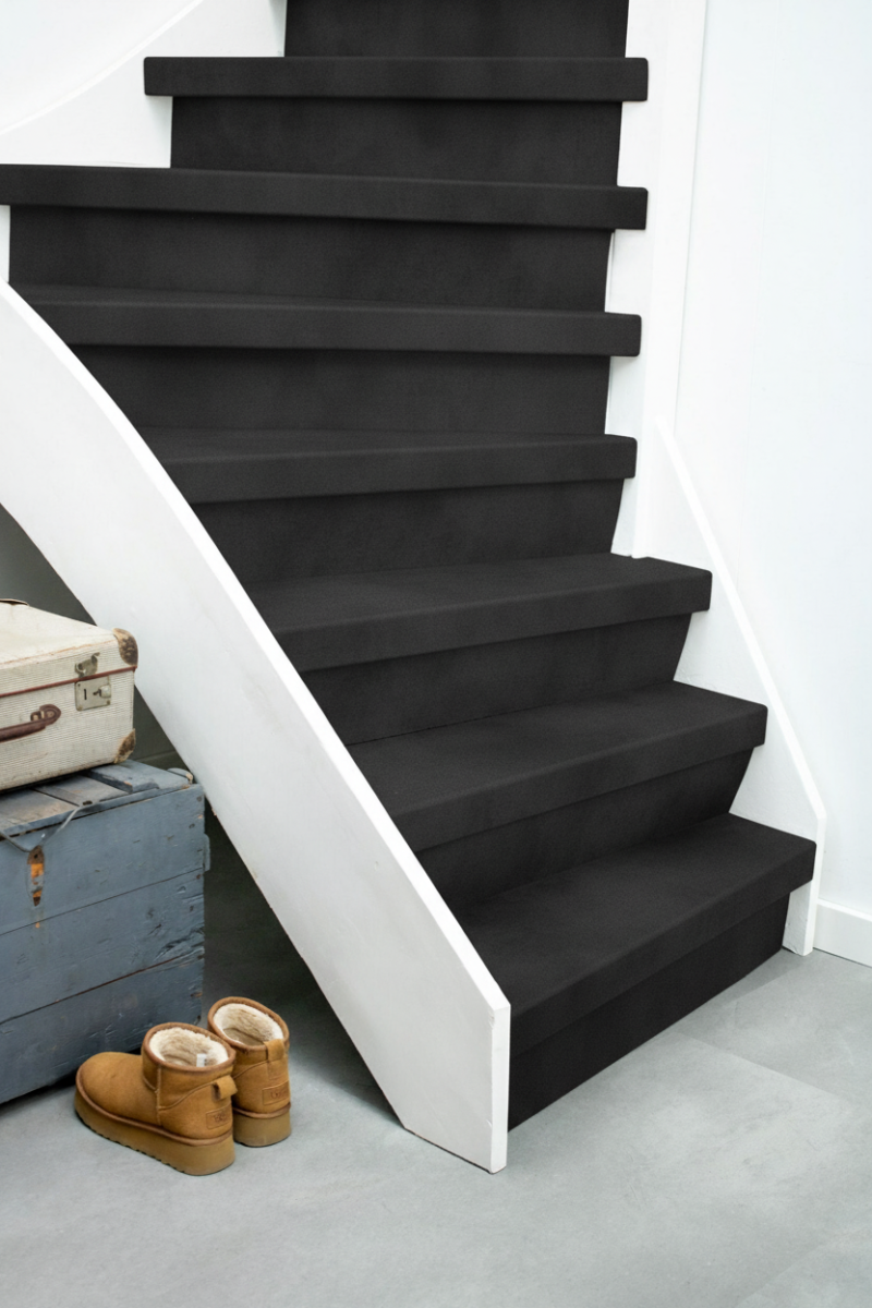EKOFLOORS PVC-traprenovatieset – Grafiet – EKOSTAIRS zwart
