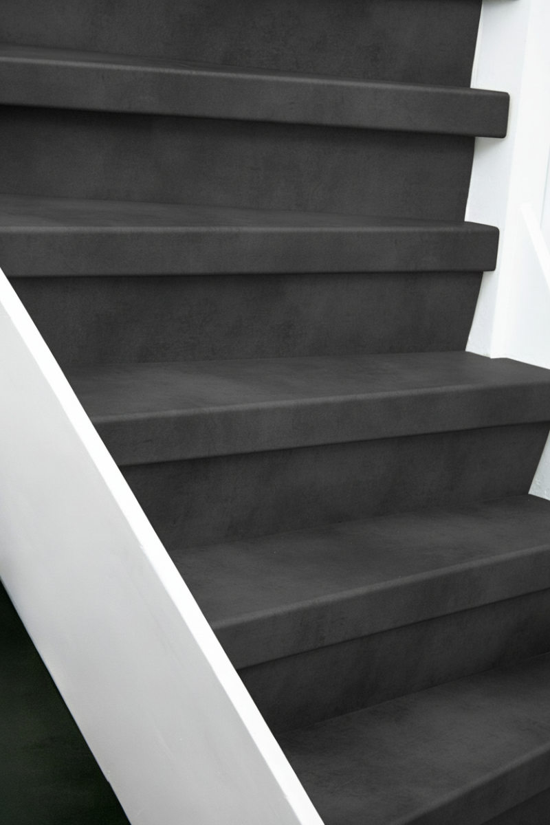EKOFLOORS PVC-traprenovatieset – Grafiet – EKOSTAIRS zwart